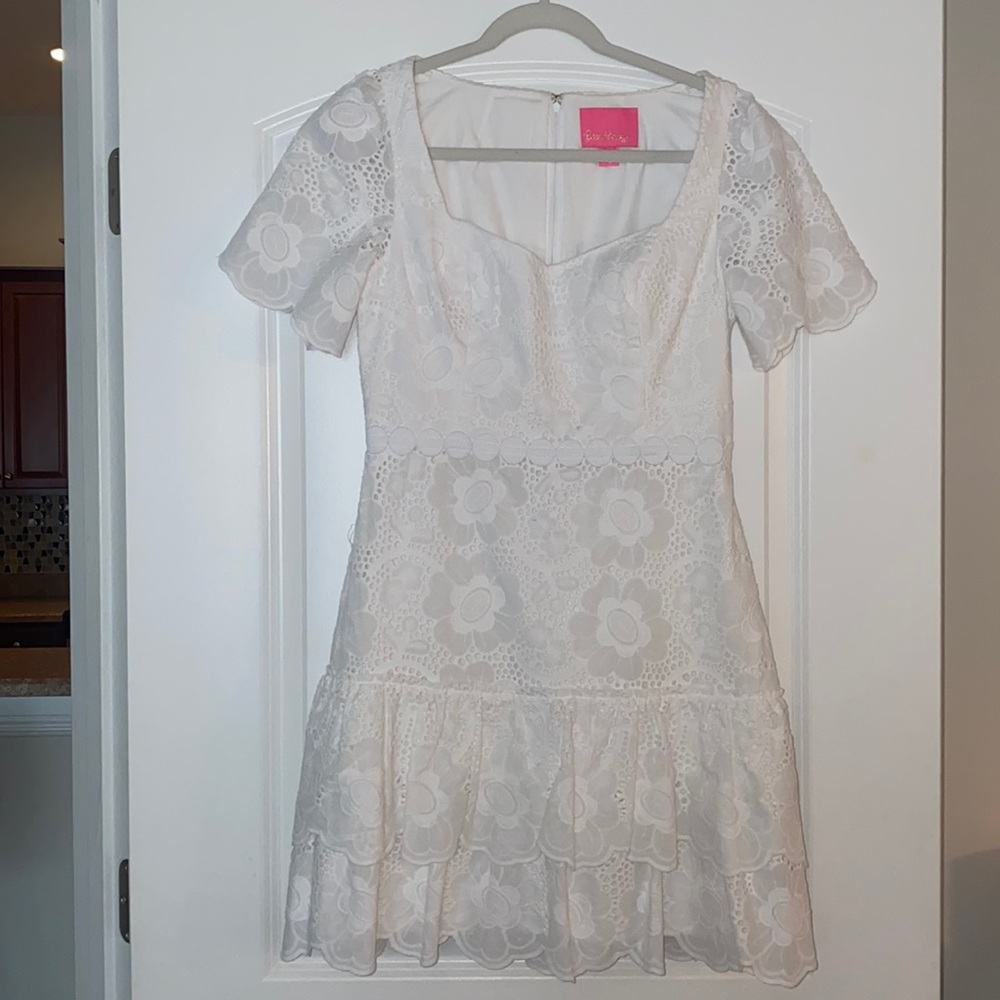 NWOT-Lily Pulitzer white eyelet dress